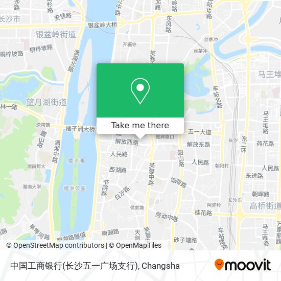 中国工商银行(长沙五一广场支行) map