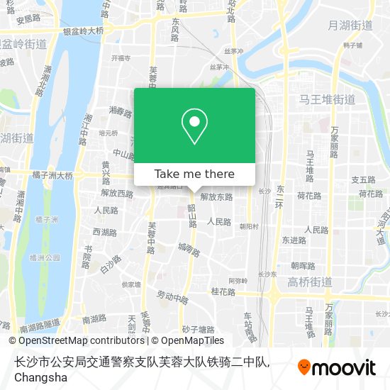 长沙市公安局交通警察支队芙蓉大队铁骑二中队 map