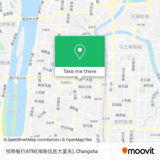 招商银行ATM(湖南信息大厦东) map