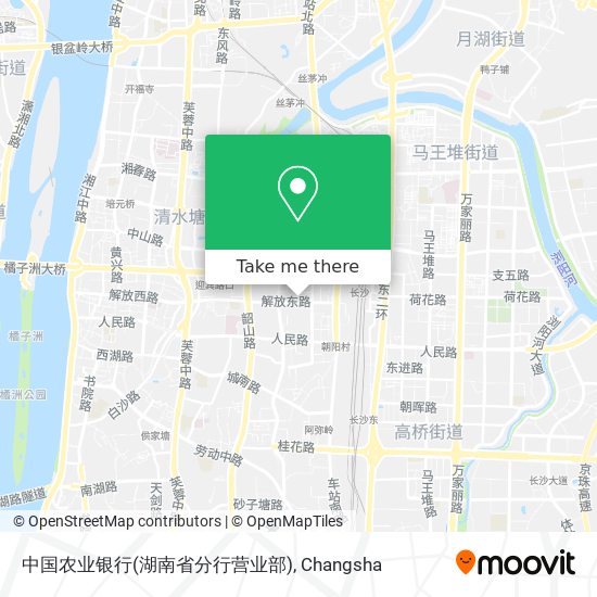 中国农业银行(湖南省分行营业部) map