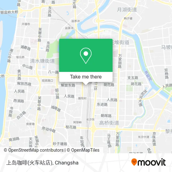 上岛咖啡(火车站店) map