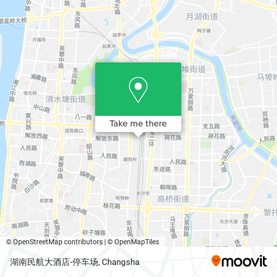 湖南民航大酒店-停车场 map