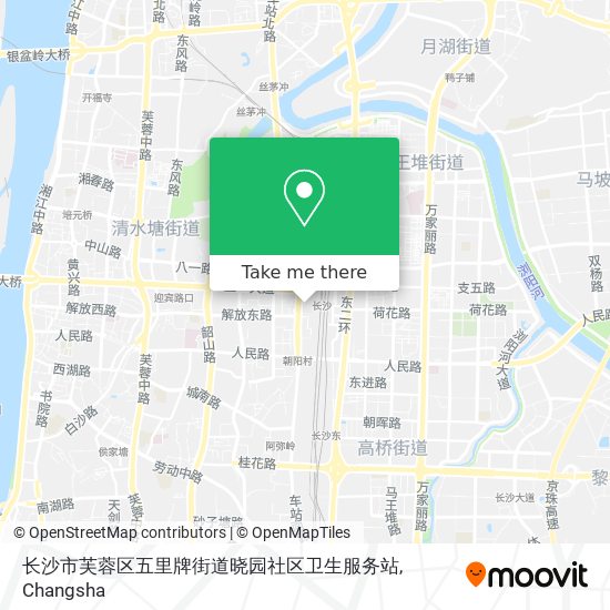 长沙市芙蓉区五里牌街道晓园社区卫生服务站 map