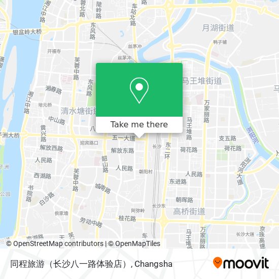 同程旅游（长沙八一路体验店） map