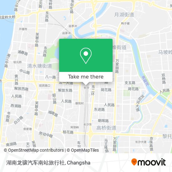 湖南龙骧汽车南站旅行社 map