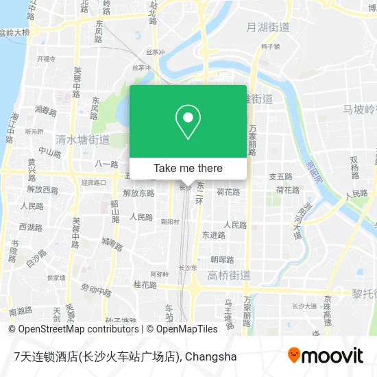 7天连锁酒店(长沙火车站广场店) map
