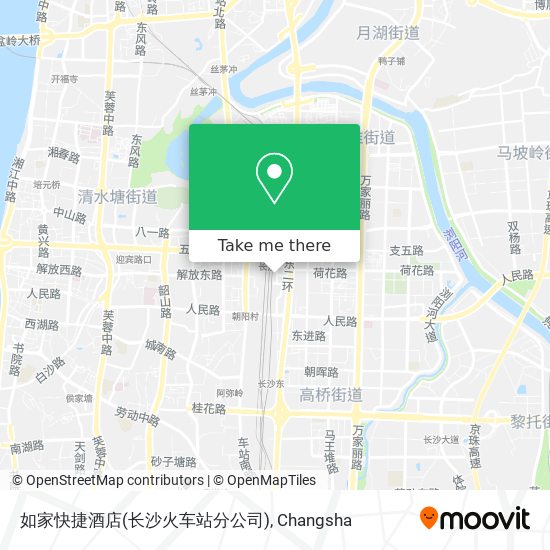 如家快捷酒店(长沙火车站分公司) map