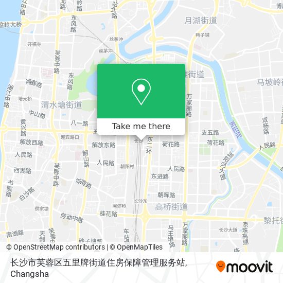 长沙市芙蓉区五里牌街道住房保障管理服务站 map