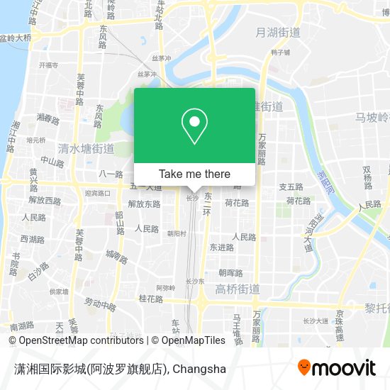 潇湘国际影城(阿波罗旗舰店) map