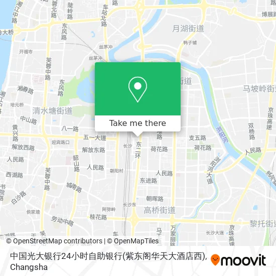 中国光大银行24小时自助银行(紫东阁华天大酒店西) map