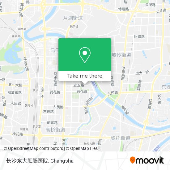 长沙东大肛肠医院 map