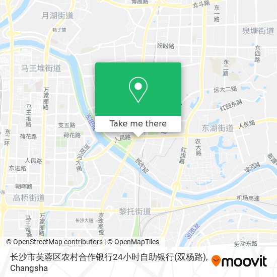 长沙市芙蓉区农村合作银行24小时自助银行(双杨路) map