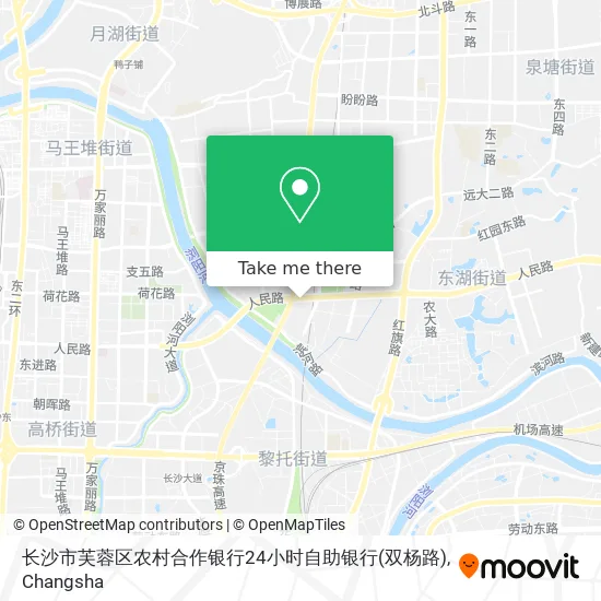 长沙市芙蓉区农村合作银行24小时自助银行(双杨路) map