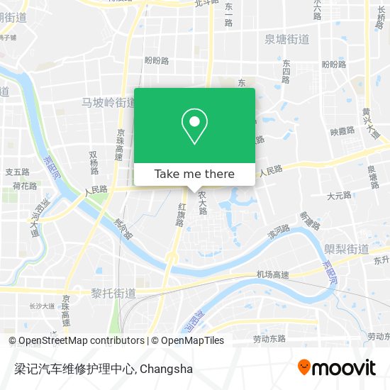 梁记汽车维修护理中心 map