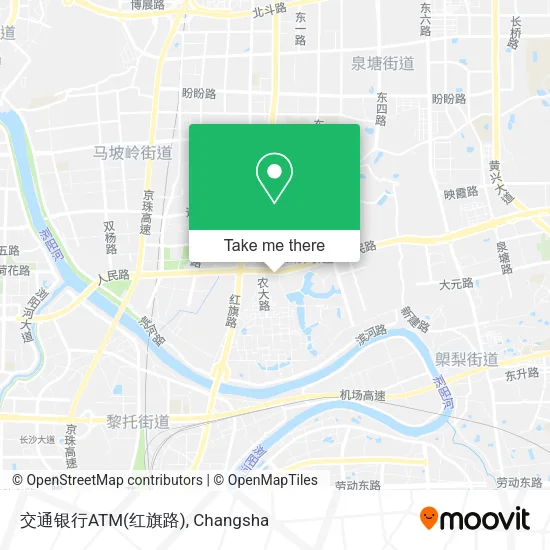 交通银行ATM(红旗路) map