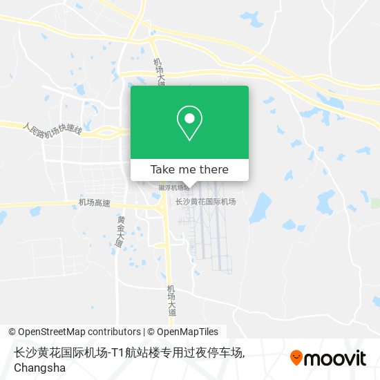 长沙黄花国际机场-T1航站楼专用过夜停车场 map