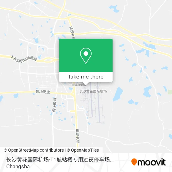 长沙黄花国际机场-T1航站楼专用过夜停车场 map