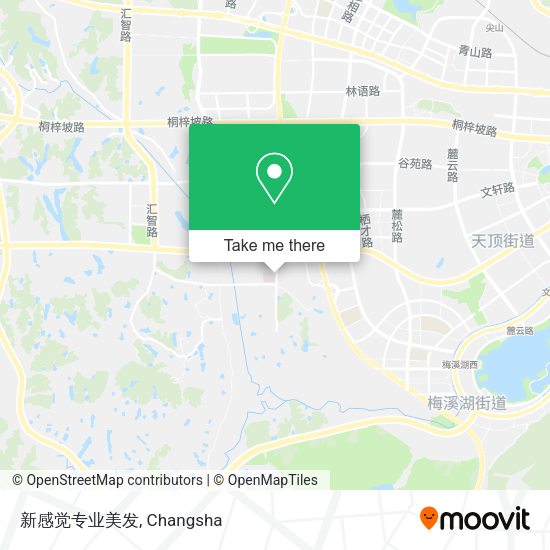 新感觉专业美发 map