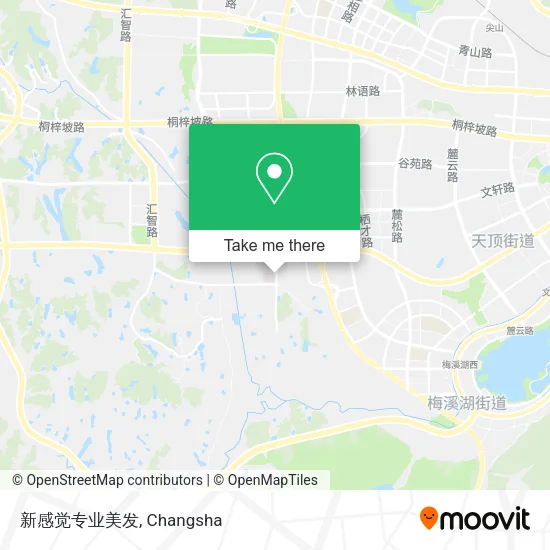 新感觉专业美发 map