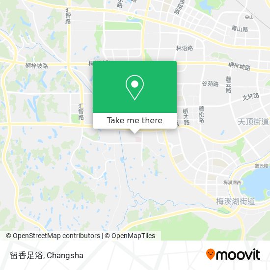 留香足浴 map