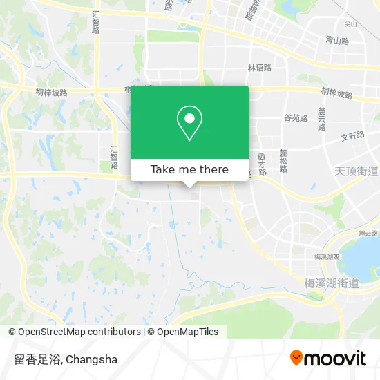 留香足浴 map