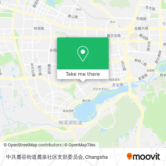 中共麓谷街道麓泉社区支部委员会 map
