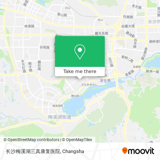 长沙梅溪湖三真康复医院 map