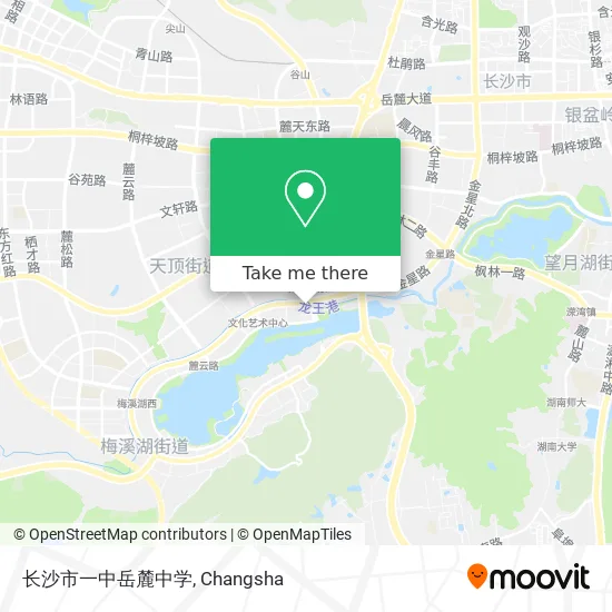 长沙市一中岳麓中学 map
