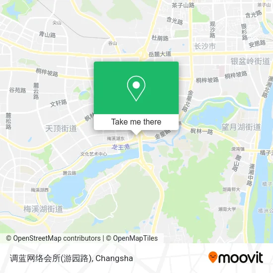调蓝网络会所(游园路) map