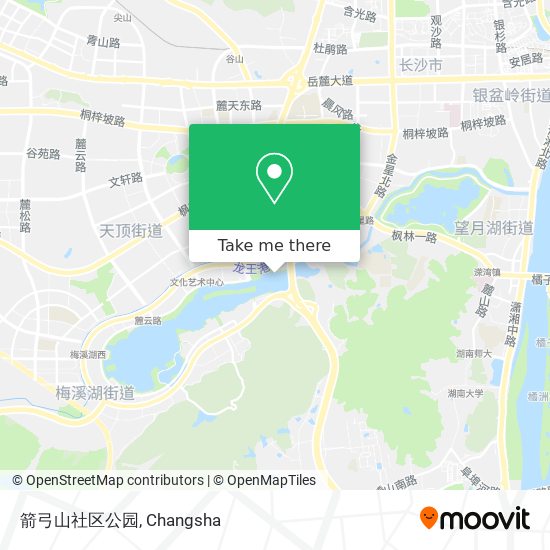箭弓山社区公园 map