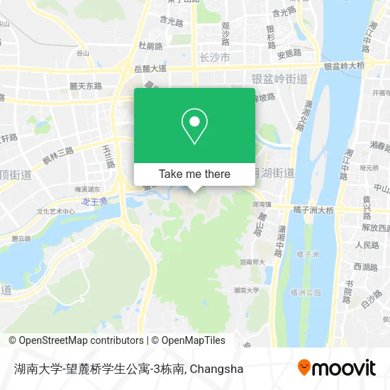 湖南大学-望麓桥学生公寓-3栋南 map