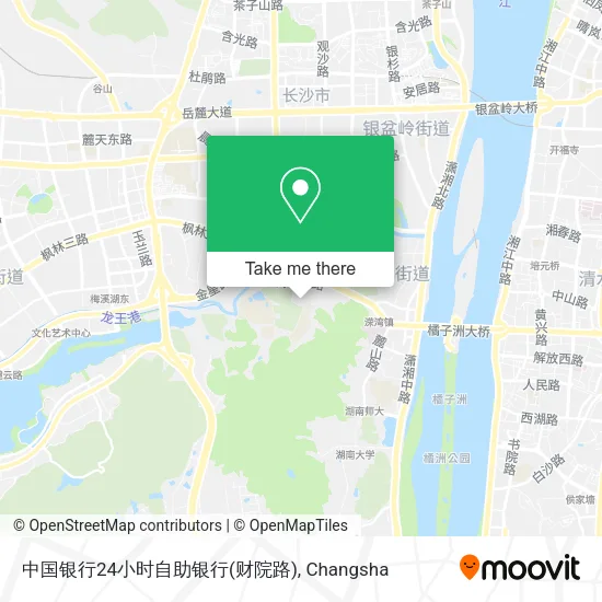 中国银行24小时自助银行(财院路) map