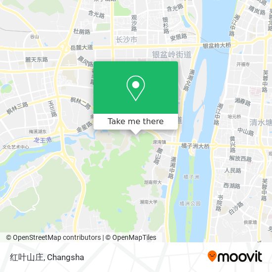 红叶山庄 map