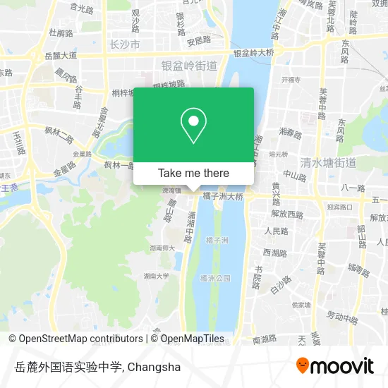 岳麓外国语实验中学 map
