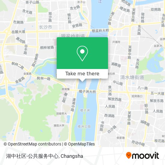 湖中社区-公共服务中心 map