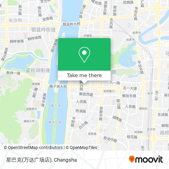 星巴克(万达广场店) map