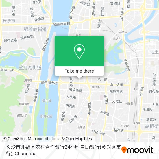 长沙市开福区农村合作银行24小时自助银行(黄兴路支行) map