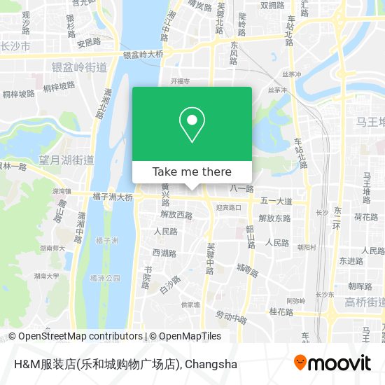 H&M服装店(乐和城购物广场店) map