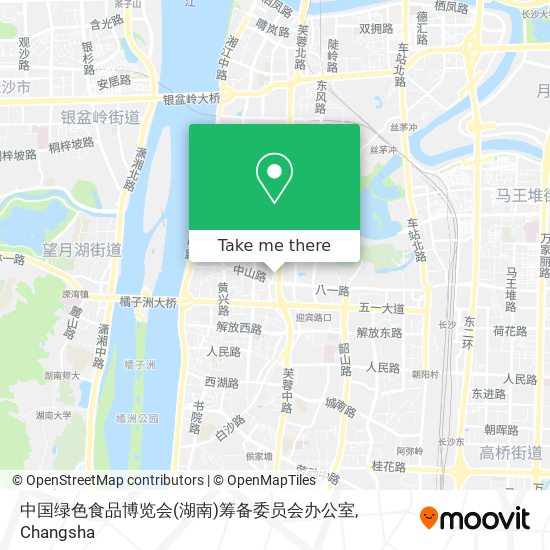 中国绿色食品博览会(湖南)筹备委员会办公室 map