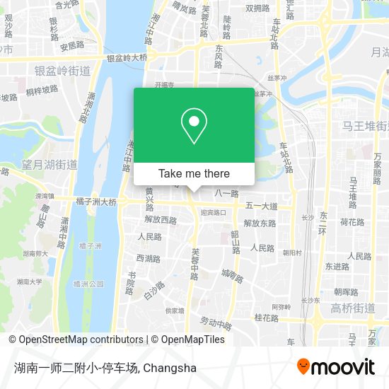 湖南一师二附小-停车场 map