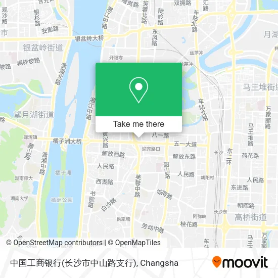 中国工商银行(长沙市中山路支行) map