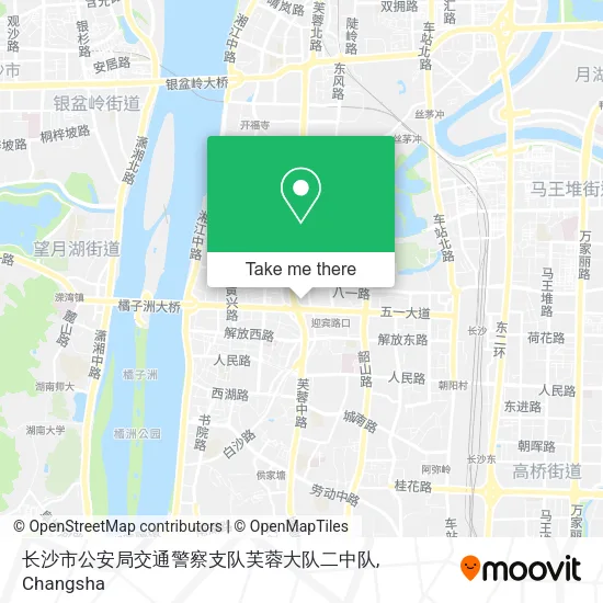 长沙市公安局交通警察支队芙蓉大队二中队 map