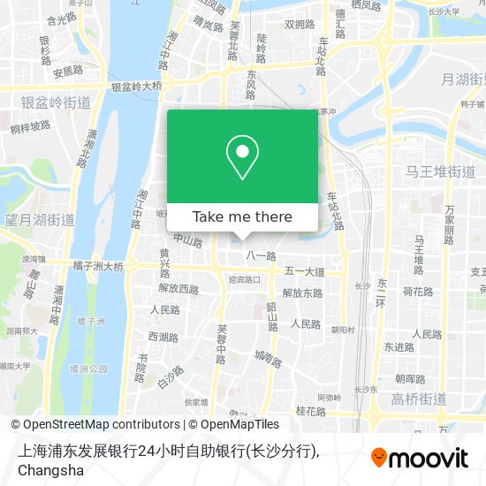 上海浦东发展银行24小时自助银行(长沙分行) map