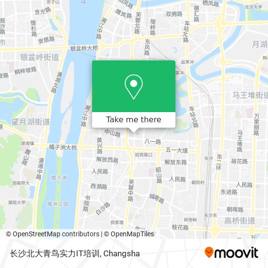 长沙北大青鸟实力IT培训 map