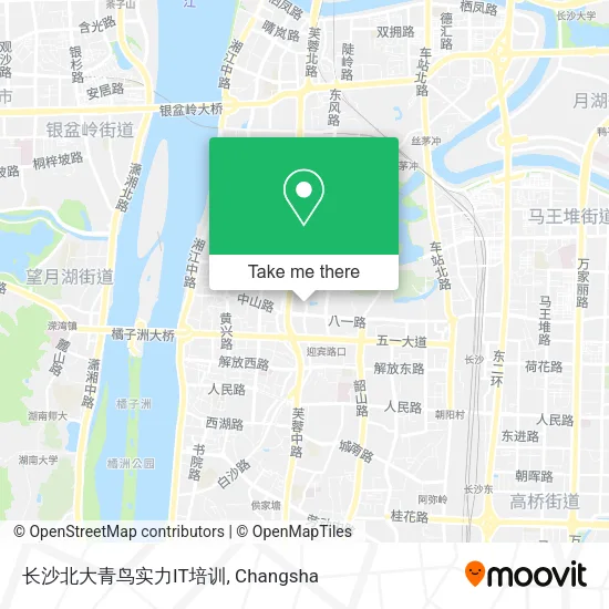 长沙北大青鸟实力IT培训 map