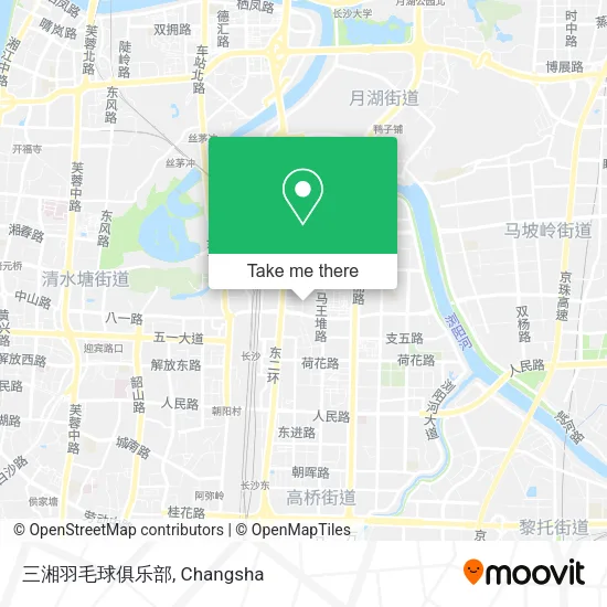 三湘羽毛球俱乐部 map