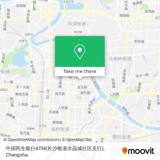 中国民生银行ATM(长沙银港水晶城社区支行) map