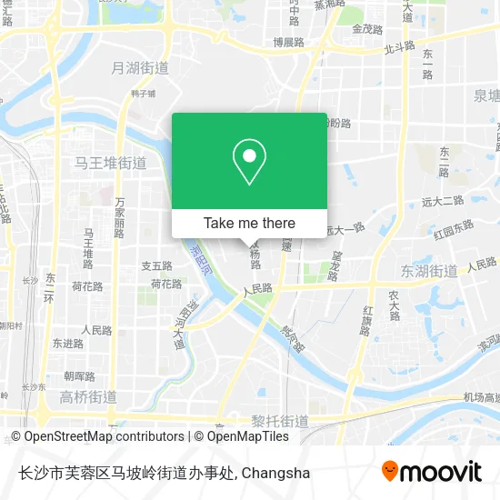 长沙市芙蓉区马坡岭街道办事处 map