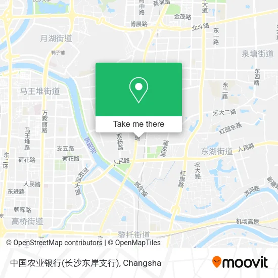 中国农业银行(长沙东岸支行) map