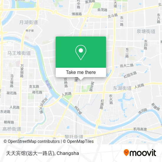 天天宾馆(远大一路店) map